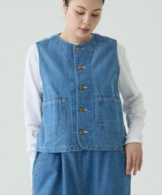 caqu デニムワークベスト
