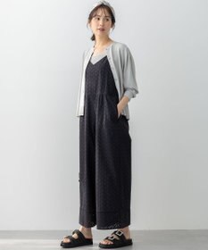 組曲 【WEB限定】エンブロイダリーレースサロペット