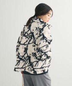 Green Parks リバーシブルプリント柄ボアブルゾン