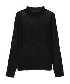 earth music&ecology シアーリブニットプルオーバー