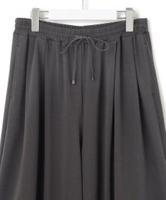 23区 【接触冷感/洗える】ツイストコットンプレーティング ワイド パンツ