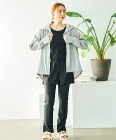 San-ai Resort（三愛水着楽園） 【フェイスカバーあり】ラッシュガードセットアップレディース水着5点セットM/Lサイズ（カップ付きインナー/ショーツ/ボトム/レギンス/パーカー）