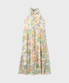 GRACE CONTINENTAL リゾートプリントティアードワンピース