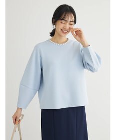 Green Parks パール付ポンチカットプルオーバー