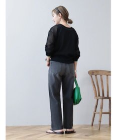 AMERICAN HOLIC バイカラーシアーニットカーディガン