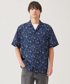 UNFILO MENS ボタニカルプリント オープンカラーシャツ【ギフトにもおすすめ】