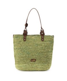 IBIZA ラフィア　セミショルダーバッグ（草木染め）