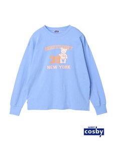 earth music&ecology Ｃｏｓｂｙ×ｅａｒｔｈ　ベアープリントロングＴシャツ