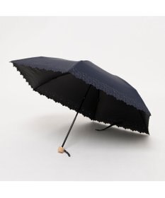 UNBILLION カシュネ cachenez / 【晴雨兼用】【日傘】UV カット率99％以上 PU軽量フラワー刺繍ミニ折りたたみ傘