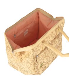 tsumori chisato CARRY 森のどうぶつ刺繍 ボストンバッグ キャリーオンバッグ 口金で大きく開く