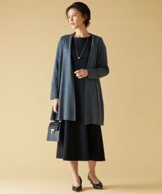 自由区 【洗える】ウールニットコンビジャージー ライトアウター