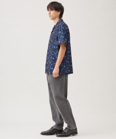 UNFILO MENS ボタニカルプリント オープンカラーシャツ【ギフトにもおすすめ】