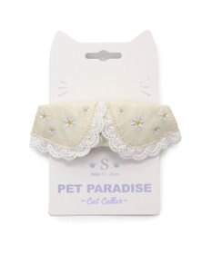 PET PARADISE ペットパラダイス 猫首輪  お花襟付き  S / M