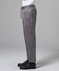 JOSEPH HOMME 【ストレッチ】レザーライクジャージー　ドロスト付きテーパードパンツ / PEGG CONVERTIBLE