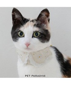 PET PARADISE ペットパラダイス 猫首輪  お花襟付き  S / M