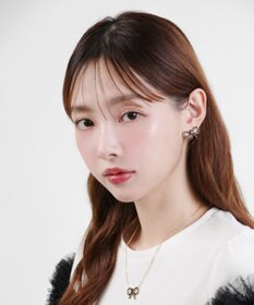 TOCCA GLITTER RIBBON EARRINGS イヤリング