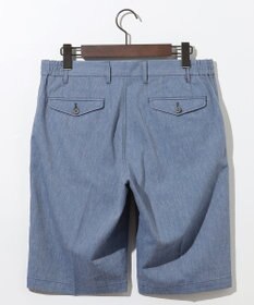 JOSEPH ABBOUD 【ウエストも伸びる/清涼/ストレッチ】ストレッチリネンシャンブレーショートパンツ