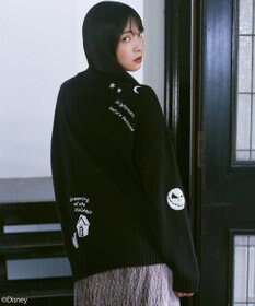 earth music&ecology ナイトメア／ダブルジップニットカーディガン