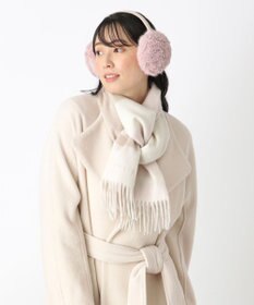 MOONBAT FURLA(フルラ)ファーMix コンパクト イヤマフ 無地