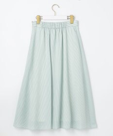 ANY SIS 【洗える】エアリーストライプ スカート