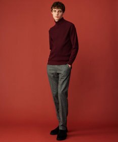 JOSEPH ABBOUD 【ストレッチ/JAPANファブリック】カシミヤブレンドリサイクルウール パンツ