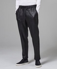 JOSEPH HOMME 【ストレッチ】レザーライクジャージー　ドロスト付きテーパードパンツ / PEGG CONVERTIBLE