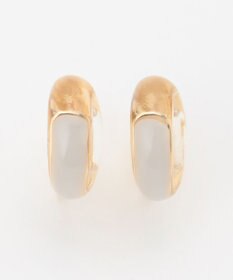 ANY SIS クリアカラーフープ イヤリング