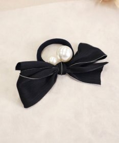 Tiaclasse パール×リボンヘアゴム