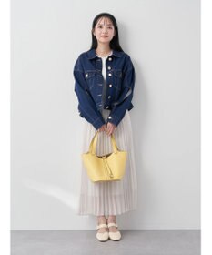 earth music&ecology ドットボタン５分袖リブプルオーバー