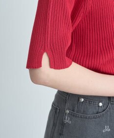 earth music&ecology 半袖ポロニットプルオーバー