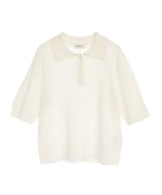 earth music&ecology 半袖ポロニットプルオーバー