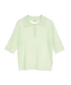 earth music&ecology 半袖ポロニットプルオーバー