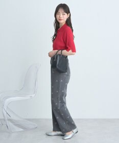 earth music&ecology 半袖ポロニットプルオーバー