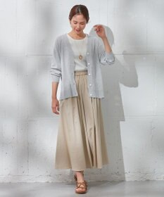 ANY 【洗濯機可能・UVケア】Ｖネック カーディガン