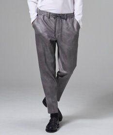 JOSEPH HOMME 【ストレッチ】レザーライクジャージー　ドロスト付きテーパードパンツ / PEGG CONVERTIBLE