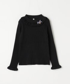 ANY KIDS 首フリル しあわせタッチ ニット