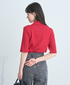 earth music&ecology 半袖ポロニットプルオーバー