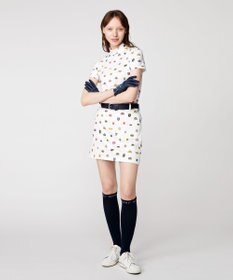 23区GOLF 【WOMEN】【吸水速乾・UVケア】ステッカープリント モックネックシャツ