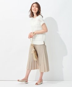 自由区 【洗える】フリンジディテール ニット