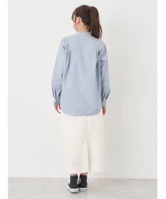 earth music&ecology スタンドフリルシャツ