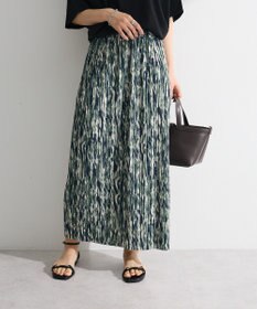 Green Parks 柄プリーツスカート