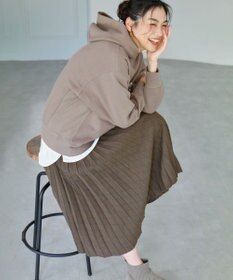 ANY 【洗濯機可能/サスティナブル】ロゴ裏起毛パーカー