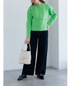 Te chichi ミラノリブポケットクルーカーディガン