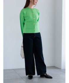 Te chichi ミラノリブポケットクルーカーディガン