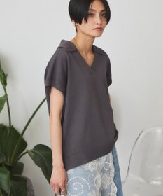 AMERICAN HOLIC フレンチスリーブスキッパールーズニットプルオーバー