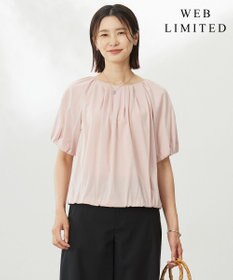 J.PRESS LADIES 【WEB限定・洗える・接触冷感】バルーンジャージー カットソー