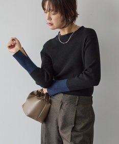 AMERICAN HOLIC バイパチリブモックネックニットプルオーバー