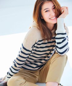 自由区 【洗える】ピュアカシミヤミルド フーディーニット