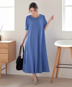 Tiaclasse 【洗える・XSサイズ】裾切替マーメイドフレアワンピース