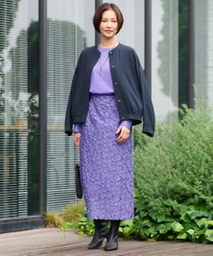 自由区 L 【洗える】ハイカウントパフスリーブ カットソー